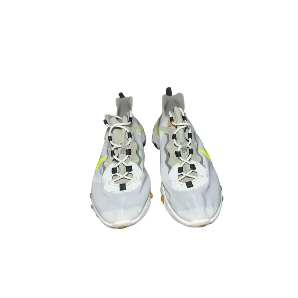 Nike react Lightweight Trainer - Light Gray with Neon Yellow Swoosh size 11